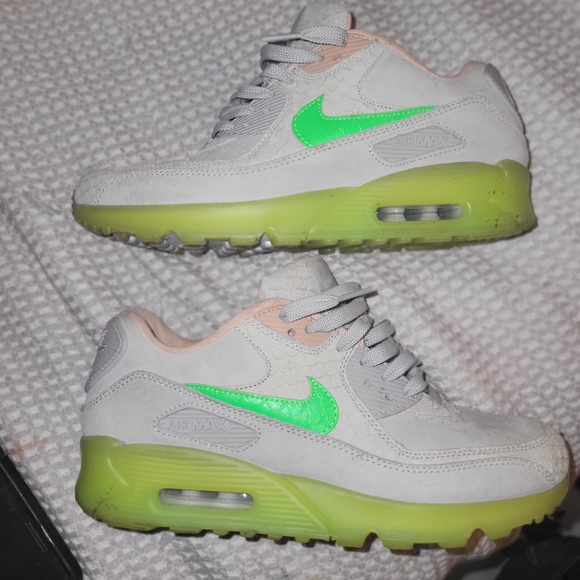 Nike Shoes - Nike Air Max Sneakers with Neon Green Accents